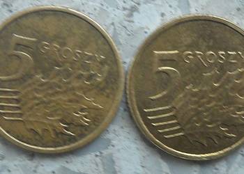POLSKA-5 GROSZY-2004 r-M-MN(SKRĘTKA O 180 %)