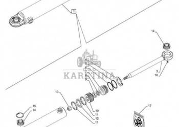 New Holland T6090 T6070 Tłoczysko 25mm od x 290.5mm l 47125713