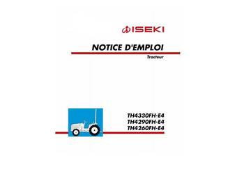ISEKI TH4330FH-E4 TH4290FH-E4 TH4260FH-E4 instrucja obsługi