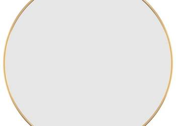 vidaXL Lustro ścienne, złote, Ø 50 cm, okrągłe(SKU:348181)