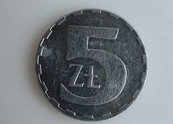 Moneta obiegowa 5 zł AL 1990