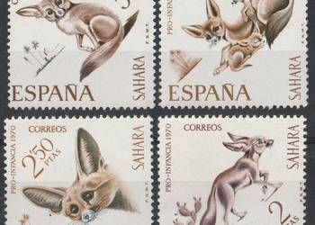 HISZPANIA SAHARA - LISY - FAUNA - 1970 - CZYSTE **