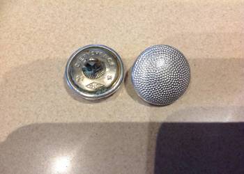 Guzik Niemiecki Wojskowy  21 M - Groszek- 2 szt Stary Sygnowany