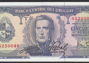 Urugwaj 50 pesos 1967 - stan bankowy UNC