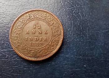 Stare monety 1/12 Anny Indie Brytyjskie