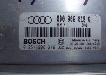 Komputer silnika VW GOLF, AUDI  0261206318 8D0906018Q