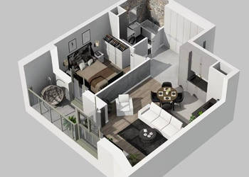 Oferta sprzedaży mieszkania Wrocław Kleczkowska 44.1 metrów 2 pokojowe