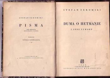 (0543) DUMA O HETMANIE I INNE UTWORY – STEFAN ŻEROMSKI