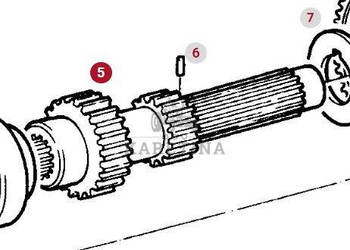 Fendt Favorit 514 Wałek Zębaty CZĘŚCI 514100080022