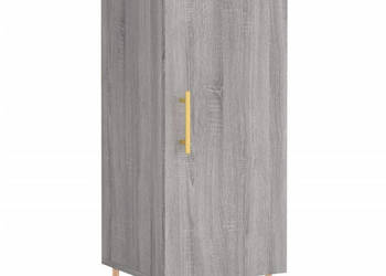 Szafka szary dąb sonoma 345x34x90 cm materiał drewnopochodny WM-828530
