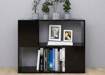 vidaXL Szafka TV, czarna, 80x24x63 cm, materiał drewnopochodny(SKU809117)
