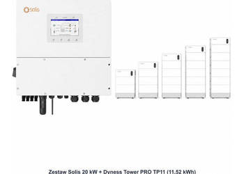Zestaw Solis 20 kW + Dyness Tower PRO TP11 11,52 kWh