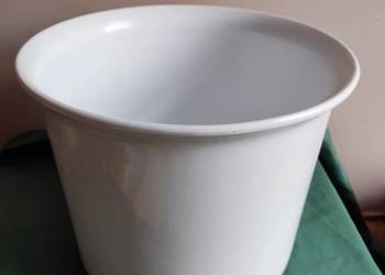 Donica doniczka ceramiczna duża biała fi 36 cm