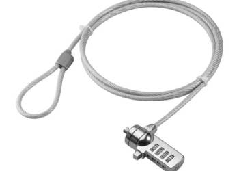 Stalowa Linka zabezpieczająca zamek szyfrowy 1,5m Kensington lock FV