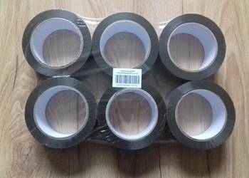 6x Taśmy pakowe przylepne brązowe 48mmx90m klej akryl, BOPP, 65907038312235