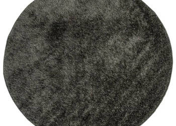 Dywan ISTAN z długim runem połyskujący antracytowy Ø 80 cm WM-375645