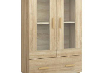 Wysoka szafka dąb sonoma 70x31x115 cm materiał drewnopochodny WM-812549
