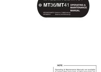 Moxy MT25 MT26 MT31 MT36 MT41 wozidło instrukcja obsługi DTR PL