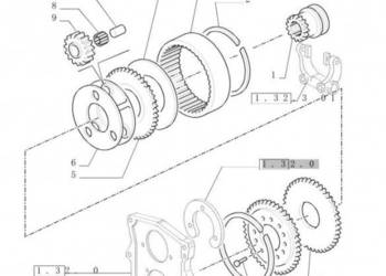 New Holland T6010 Element nośny planetary 5153507