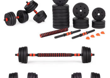 Hantle regulowane 2x20 kg sztanga zestaw 40 kg gryf