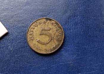 Stare monety 5 fenig 1939 B Niemcy
