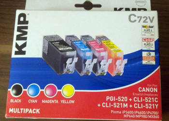 Tusze KMP C72V do CANON iP, MP, MX