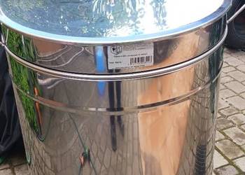 Zbiornik nierdzewn 200l zawor 2'' uchwyty pokrywa