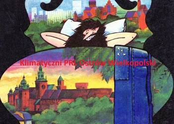Międzychód Mierzyn Almatur stara pocztówka znaczek PRL
