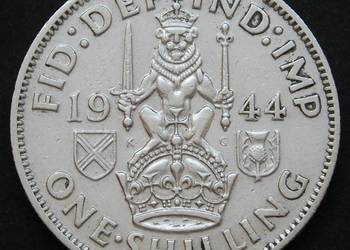 Wielka Brytania 1 shilling 1944 - Jerzy VI - srebro