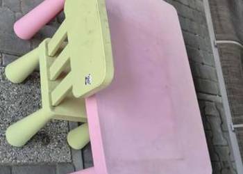 Ikea Mammut stolik krzesła