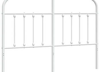Metalowe wezgłowie białe 135 cm WM-352659