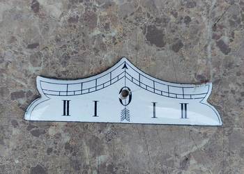46 Wychylnik wahadła starego zegara tzw porcelanka