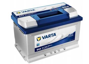 Akumulator VARTA BLUE DYNAMIC E43 72Ah/680A