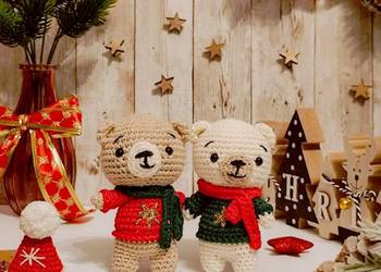 Miś w świątecznym sweterku 1 szt