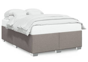 Rama łóżka bez materaca taupe obita tkaniną 140x200 cm WM-3284482