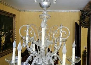 *Piękny włoski żyrandol Murano 140 cm, ok.1900r.* wysyłka