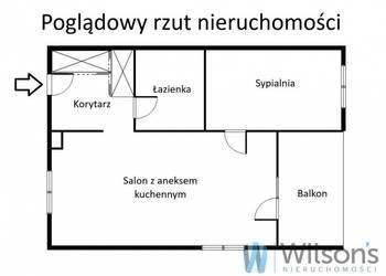 Mieszkanie 50.2m2 2 pok Sobienie Szlacheckie