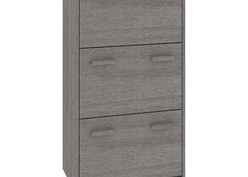 Szafka na buty HAMAR jasnoszara 595x35x117 cm lita sosna WM-340515
