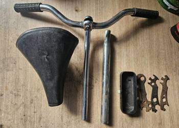 Romet wigry jubilat prl części kierowca siedzenie narzędziówka z kluczami