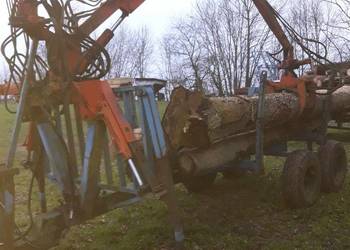 Przyczepa leśna z żurawiem hds  do c360 c330