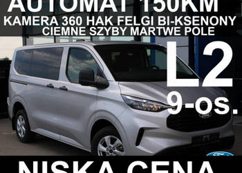 Ford Transit Custom Automat 150KM Kamera 360 Hak Felgi Martwe Pole Niska C…