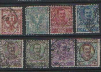 Zn. Włochy Mi 75 - 7,  9 - 83 kas 1901