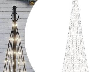 Choinka LED na maszcie 1534 diody LED Zimna biel 500 cm(SKU:358117)