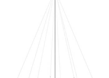 vidaXL Choinka LED do wewnątrz i na zewnątrz 1300 diod LED (SKU:328767)