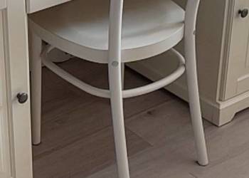 IKEA LIATORP biurko + krzesło gięte – zestaw biały