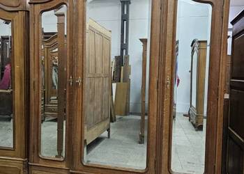 Stara dębowa szafa Ludwikowska rocaille Francja