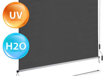 Roleta markiza pionowa zwijana na korbkę balkon taras altana antracyt Mult…