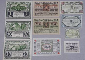 Zestaw notgeldów - 10szt.