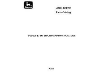 J Deere B, BN, BNH, BW, BWH 1935, 1950, 1948, 1940 katalog