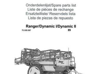 Kverneland Vicon Rau Ranger Dynamic Dynamic II katalog cześci zamiennych